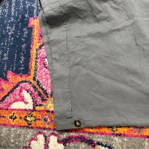 J Jill NWT‎ Ladies Size 22 Mid Rise Linen Rayon Shorts in Smoke $64 Breathable - Picture 8 of 10